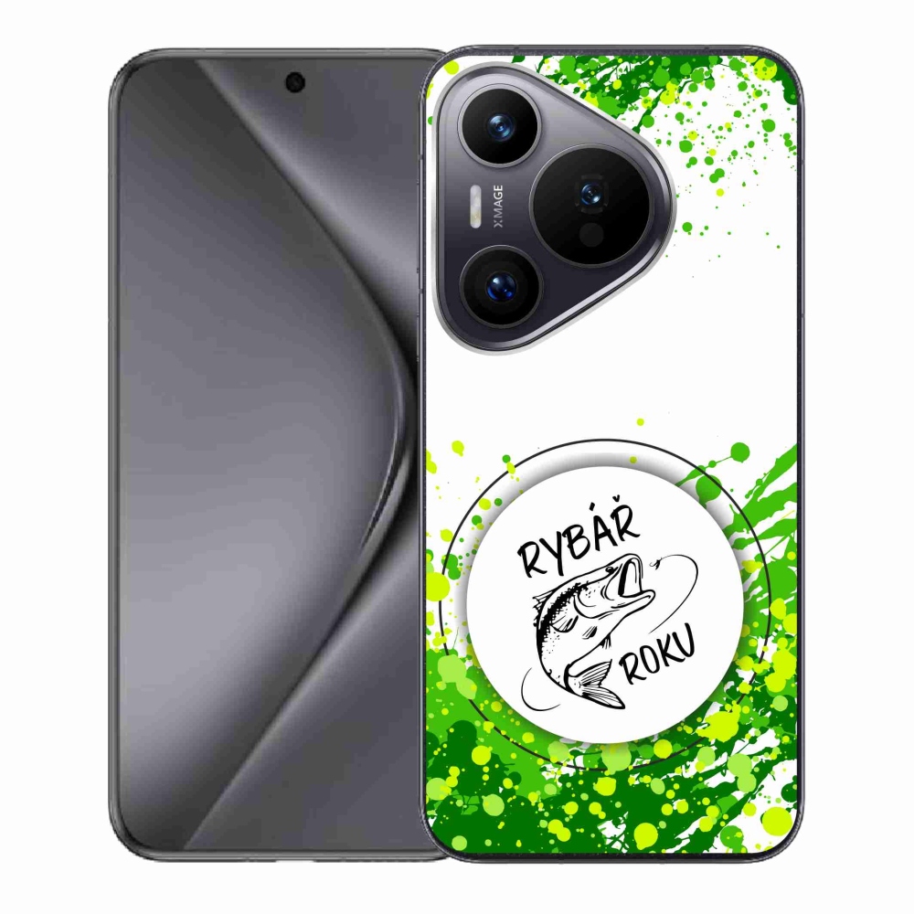 Gél borító mmCase a Huawei Pura 70-en - az év horgásza fehér háttérrel