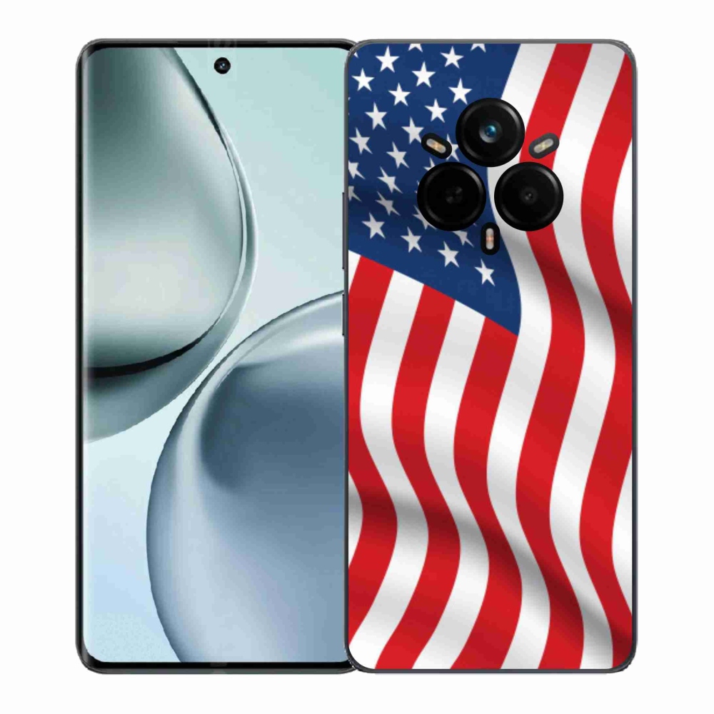 Gél borítás mmCase a Realme 14 Pro 5G számára - amerikai zászló