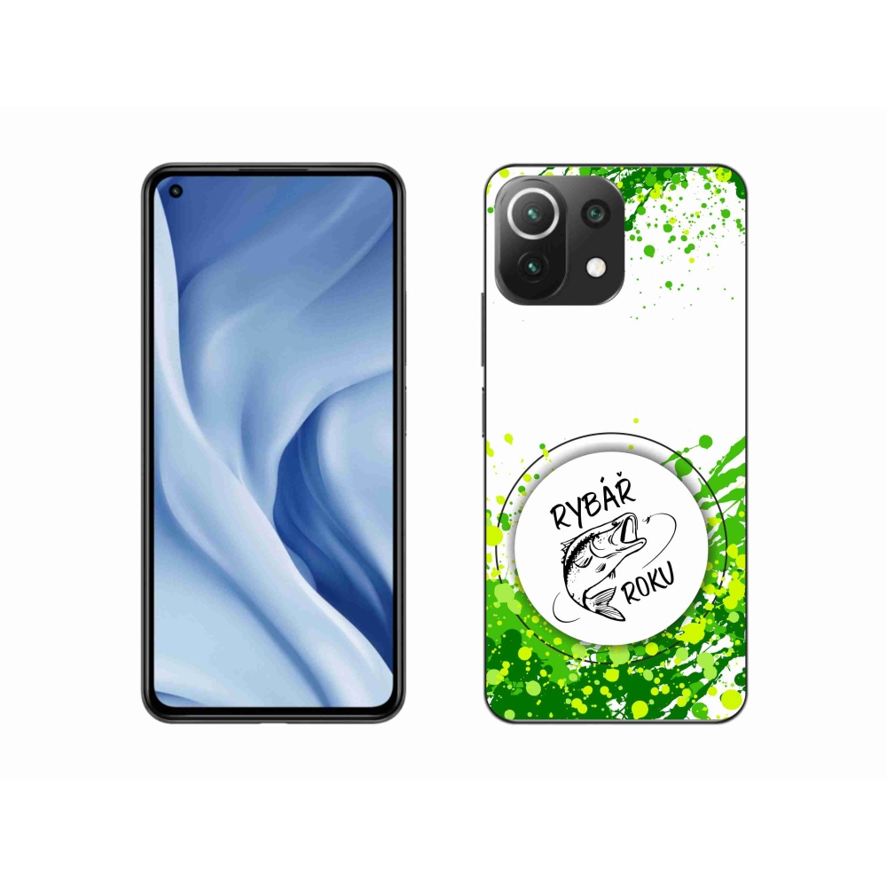 Gél borító mmCase a Xiaomi 11 Lite 5G NE - az év horgásza fehér háttérrel