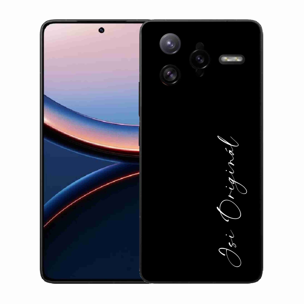 Gél borító mmCase a Xiaomi Poco F7 Ultra számára - te vagy az eredeti fekete háttér