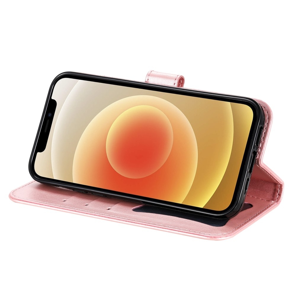 Virágos könyvtáska a Realme 14 5G készülékhez - rózsaszín