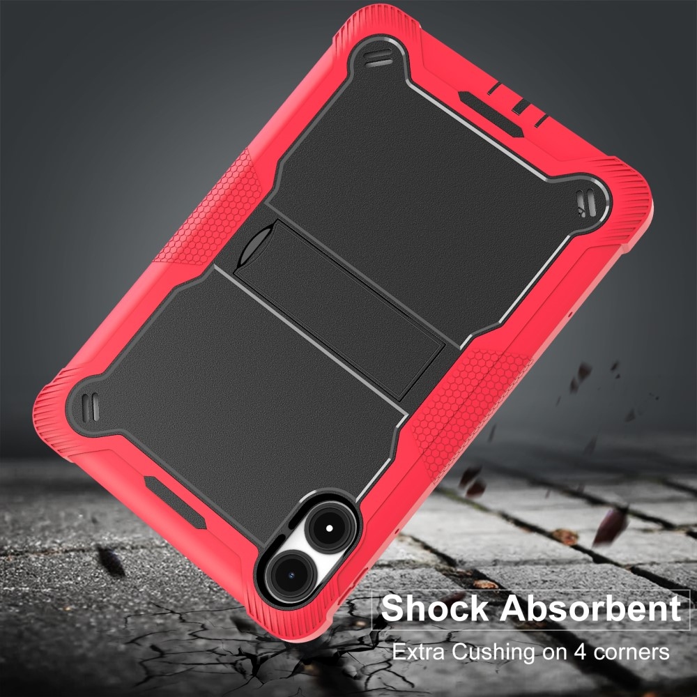 Kick tartós hibrid tok Xiaomi Redmi Pad Pro 4G/5G-hez - piros/fekete