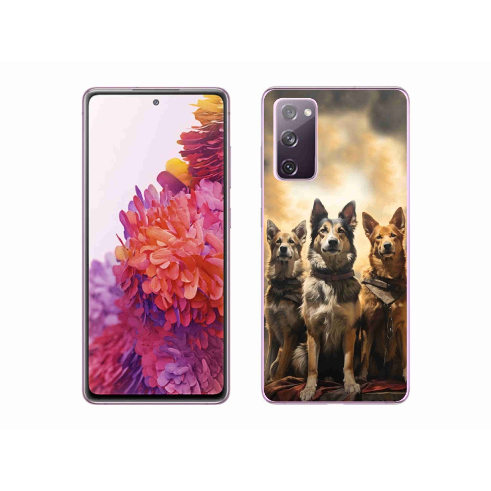Zselés borítás mmCase Samsung Galaxy S20 FE - három kutya