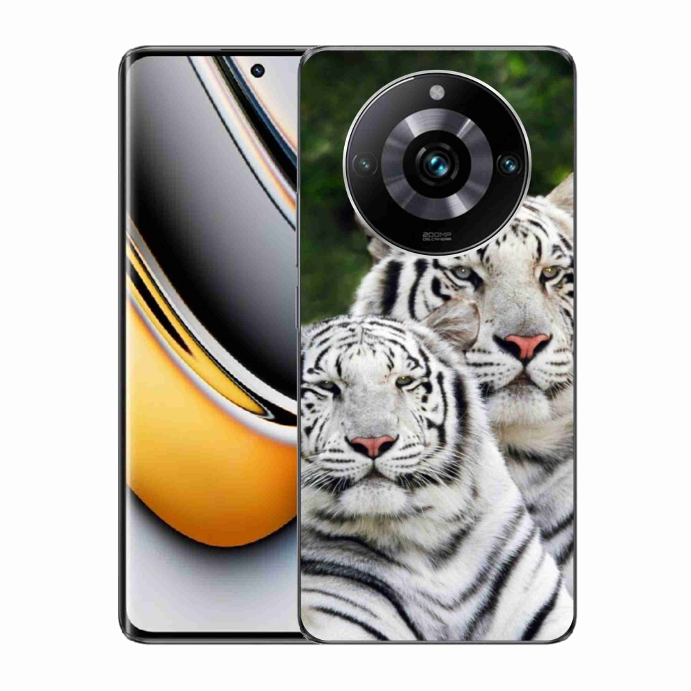 Gél tok mmCase a Realme 11 Pro/11 Pro+ készülékhez - fehér tigrisek