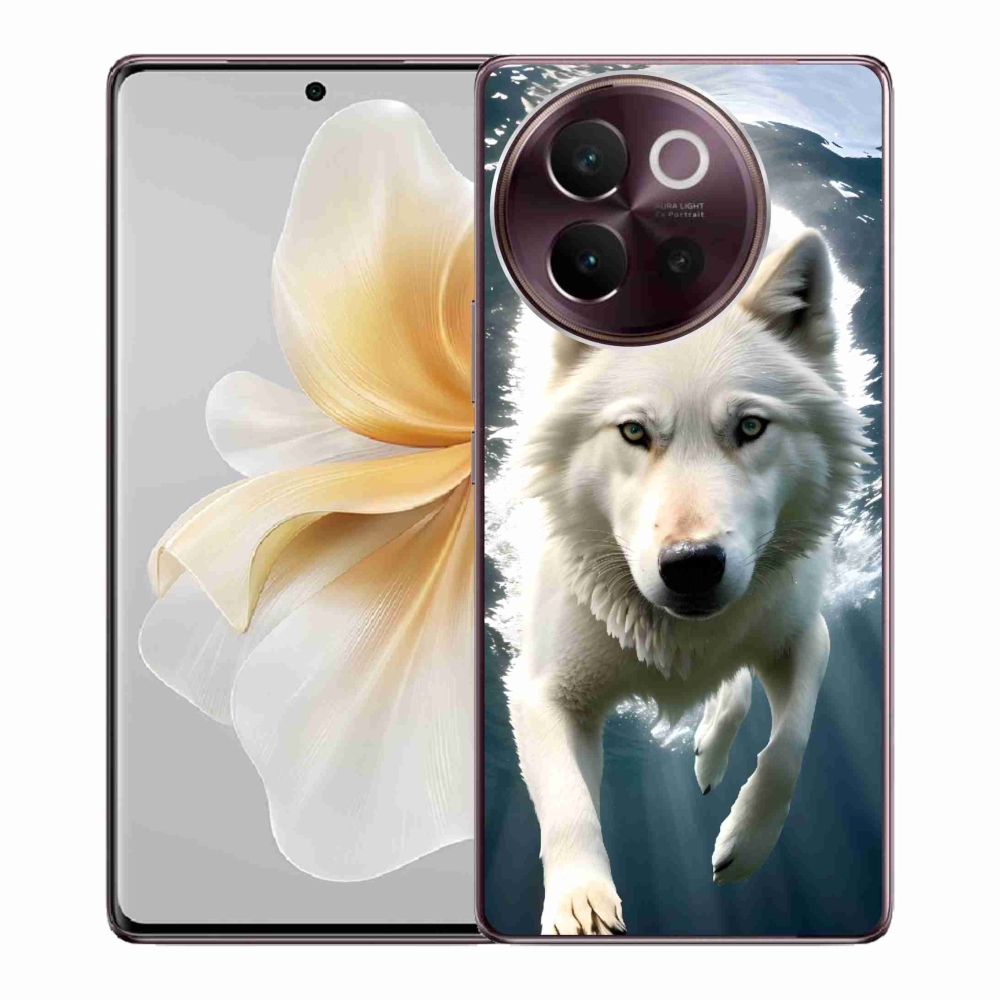 Gél borítás mmCase a Vivo V40 Lite 5G-n - fehér farkas