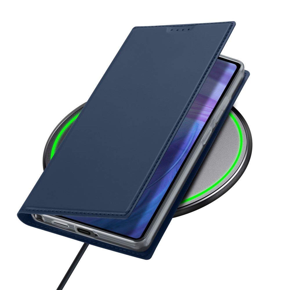 DUX könyvtáska Samsung Galaxy S25 Ultra készülékhez - sötétkék