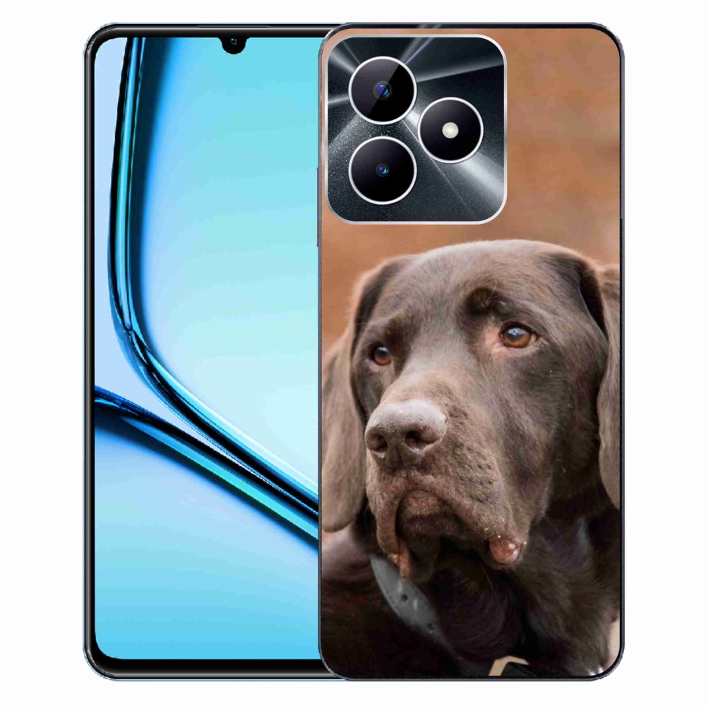 Gél tok mmCase a Realme Note 50 készülékhez - barna labrador színben