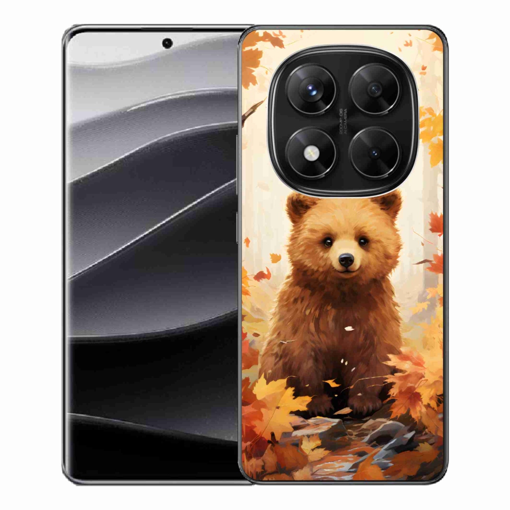 Zselés borítás mmCase a Xiaomi Redmi Note 14 Pro 5G/Poco X7 5G - medve az erdőben