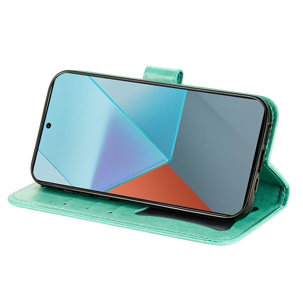 Mandala könyv tok a Xiaomi Redmi Note 13 Pro 5G/Poco X6 5G számára - teáskék színű