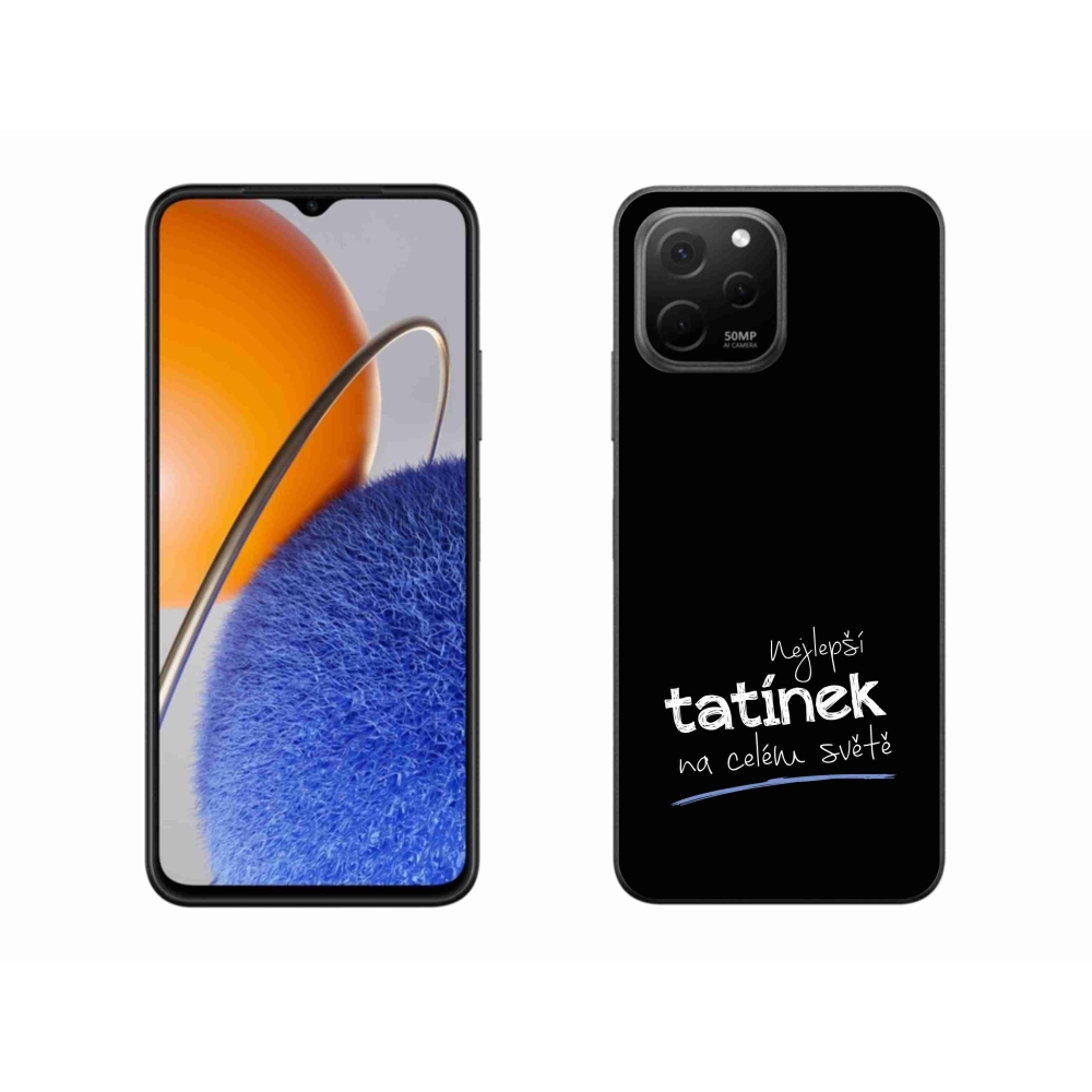 Gél borító mmCase a Huawei Nova Y61 - legjobb apuci 4 fekete háttérrel