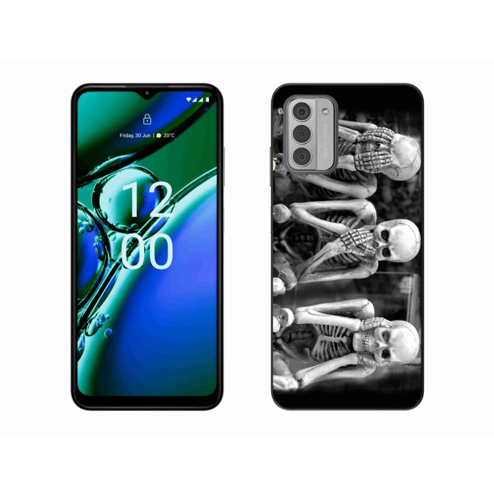 Zselés borítás mmCase a Nokia G42 készülékhez - csontvázak