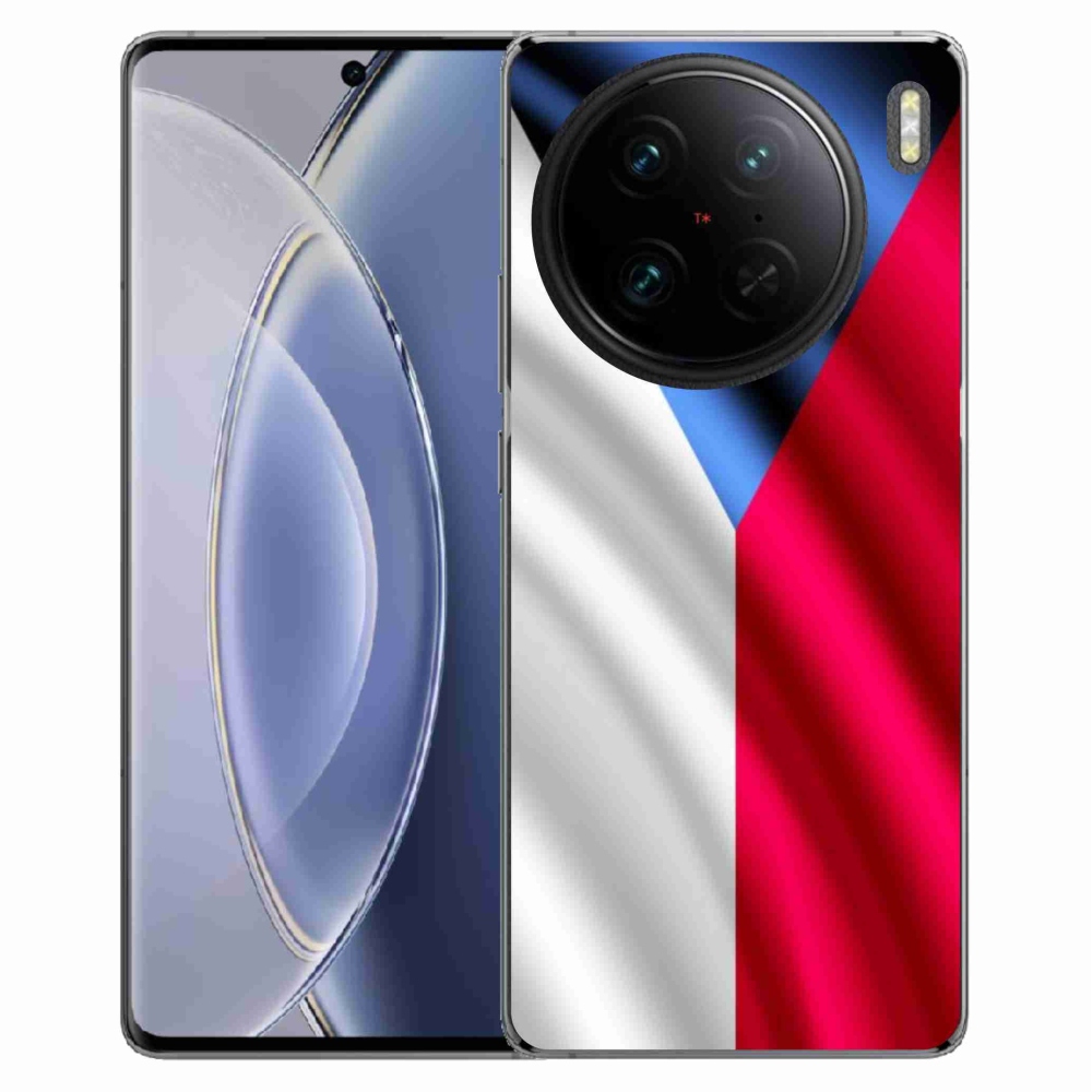 Gél borítás mmCase a Vivo X90 Pro - cseh zászlóra