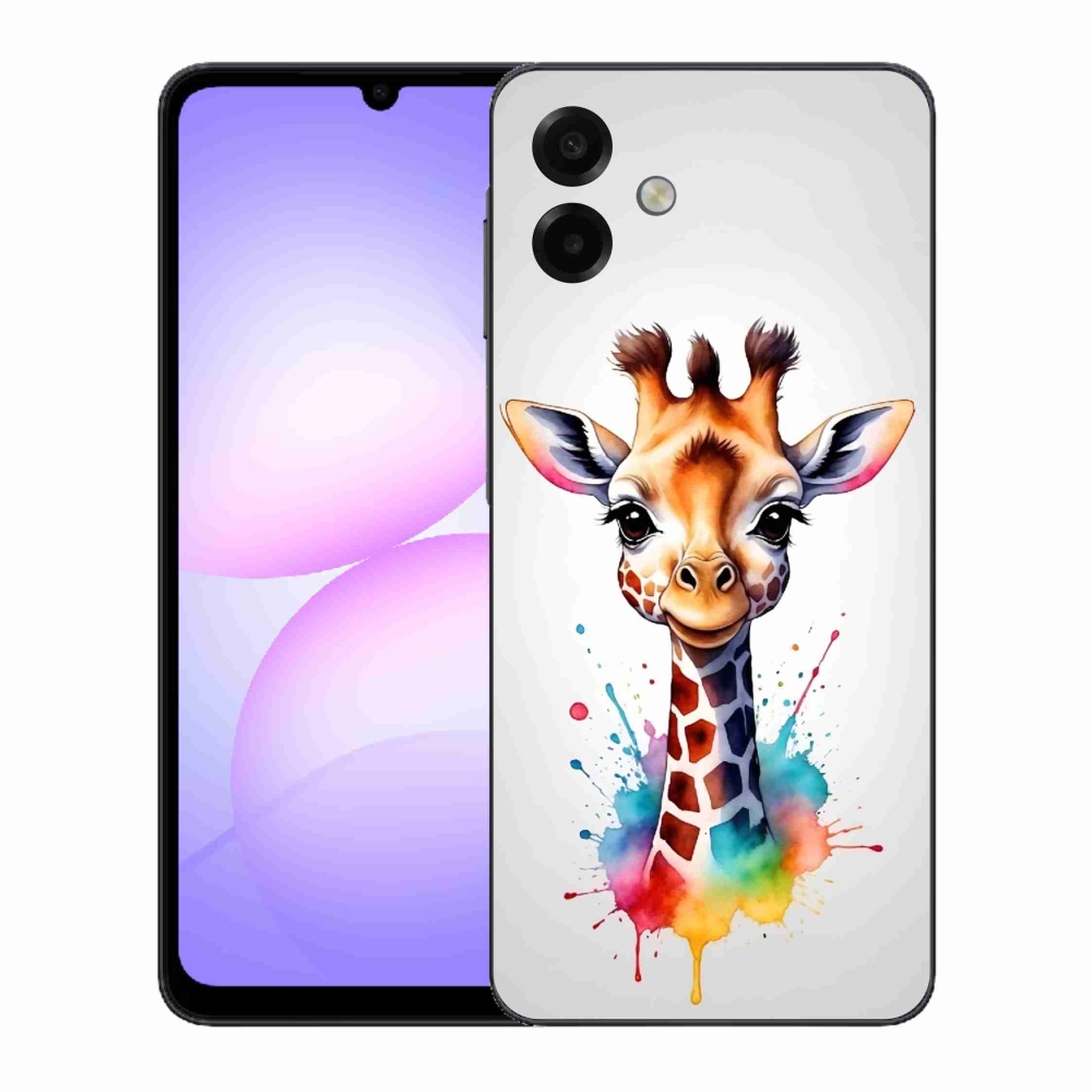 Zselés borítás mmCase Samsung Galaxy A07 4G - zsiráf 1