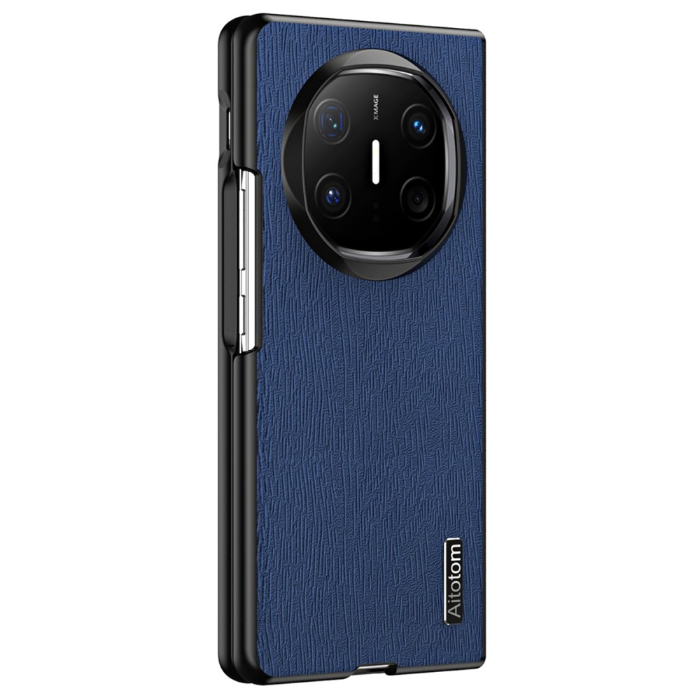 Aitotom műanyag borítás műbőrrel Huawei Mate X6-ra - kék