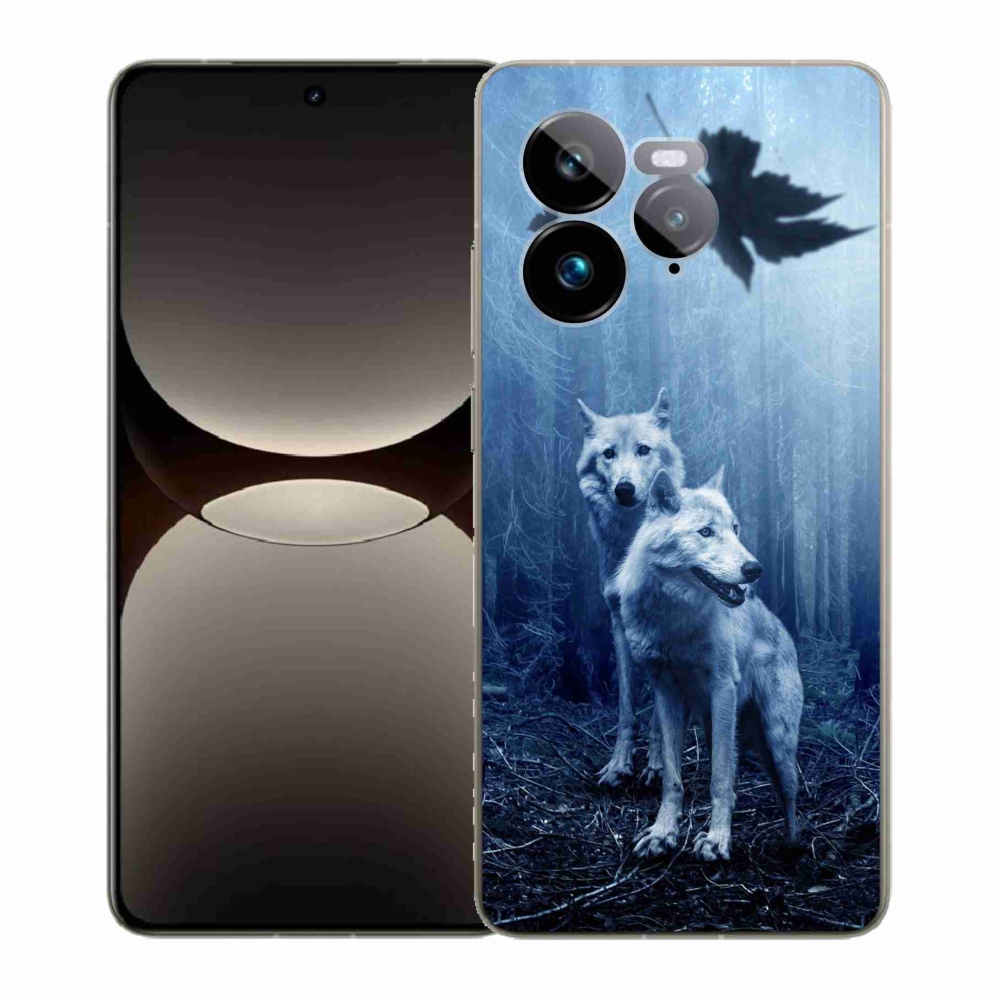 Gél borítás mmCase a Realme GT 7 Pro 5G számára - farkasok az erdőben