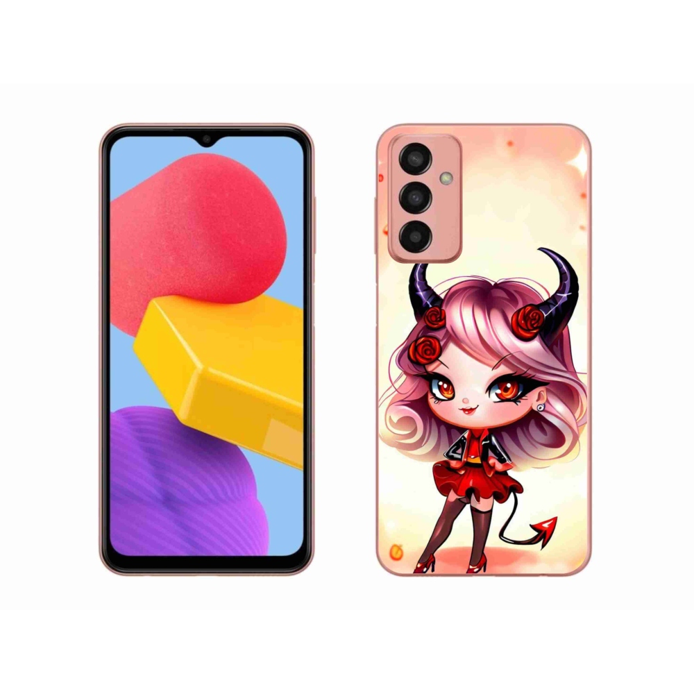 Zselés borítás mmCase Samsung Galaxy M13 készülékhez - rajzfilm ördög