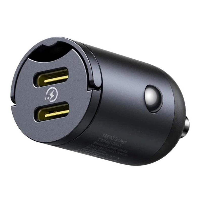 Baseus Tiny Star Mini autós töltő USB-C/USB-C 30W Cosmic Black