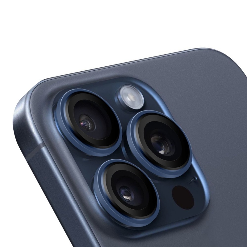 CSOMAG:ME objektívvédő Apple iPhone 15 Pro/15 Pro Max kék titán
