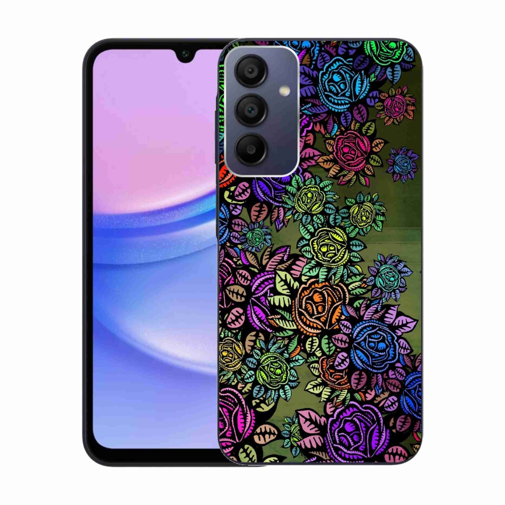 Gél borító mmCase Samsung Galaxy A15 4G/5G - virágok 6