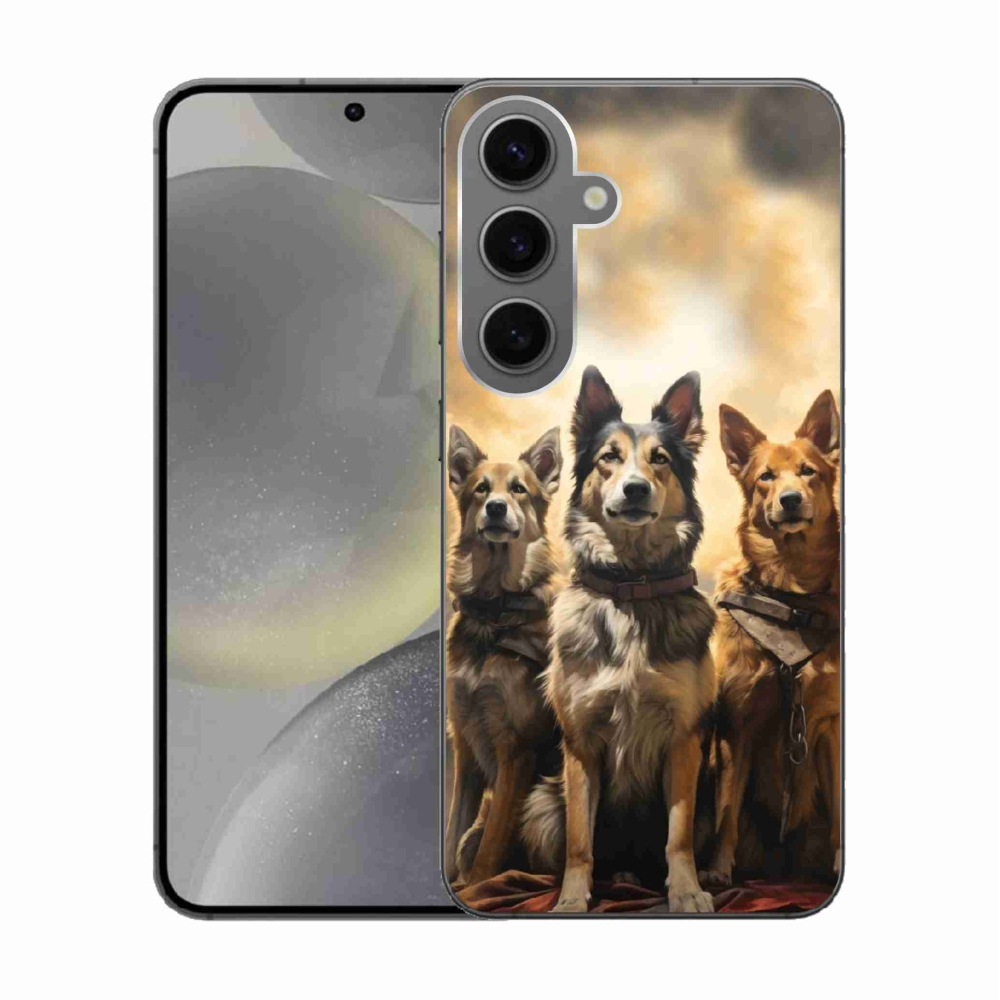 Gél borítás mmCase Samsung Galaxy S24 készülékhez - három kutya