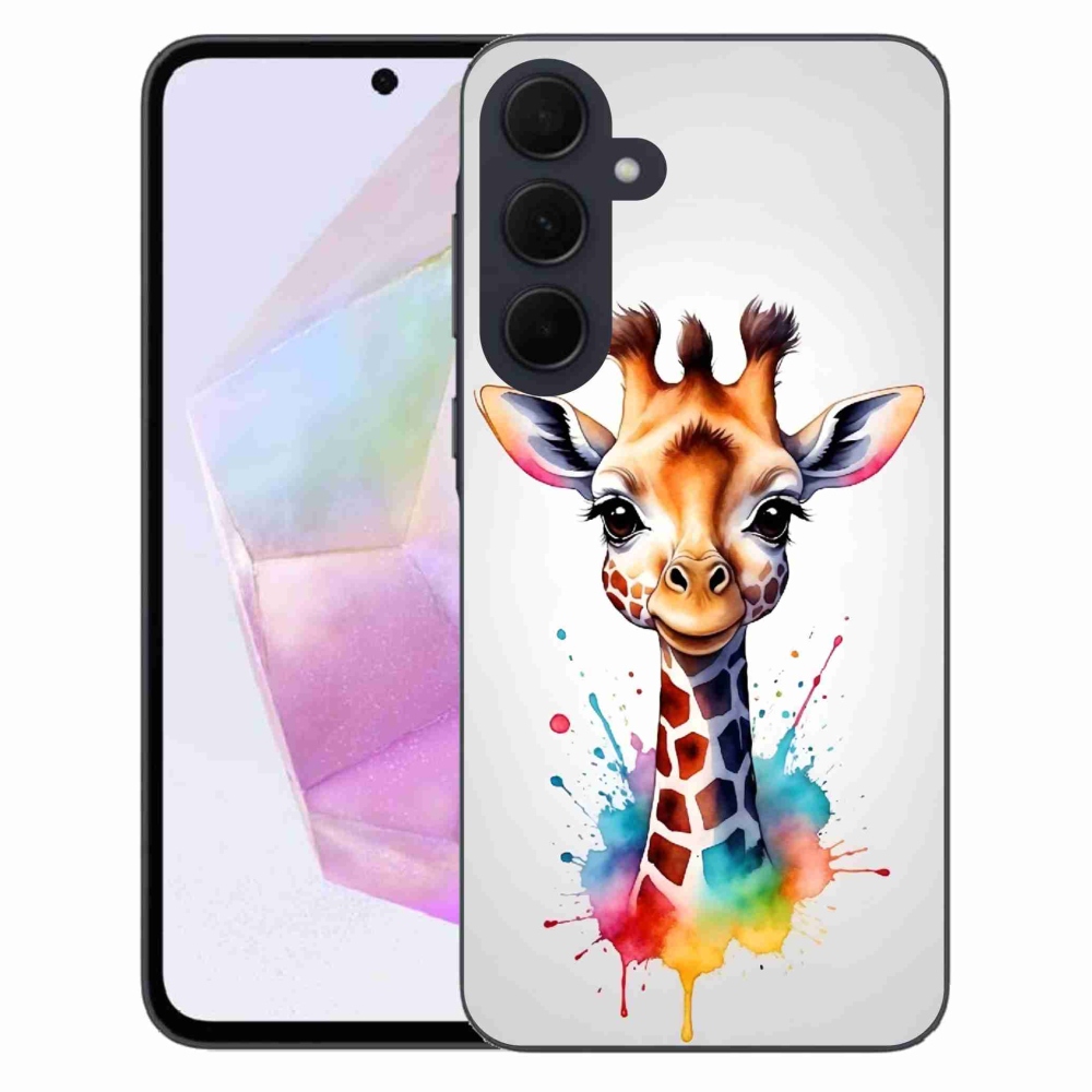 Zselés borítás mmCase Samsung Galaxy A35 5G - zsiráf 1