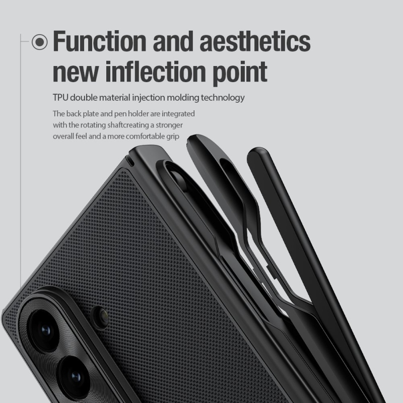 Nillkin Super Frosted FOLD mágneses tolltartó hátlap Samsung Galaxy Z Fold 7 Sötétzöld