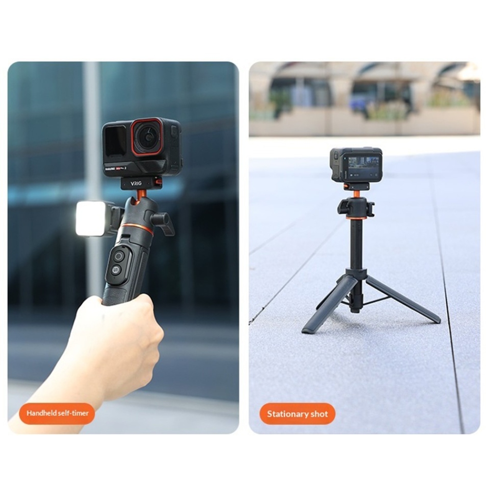 VRIG szelfibot állvánnyal és Bluetooth távirányítóval Insta360 X5 és Ace Pro 2 készülékekhez