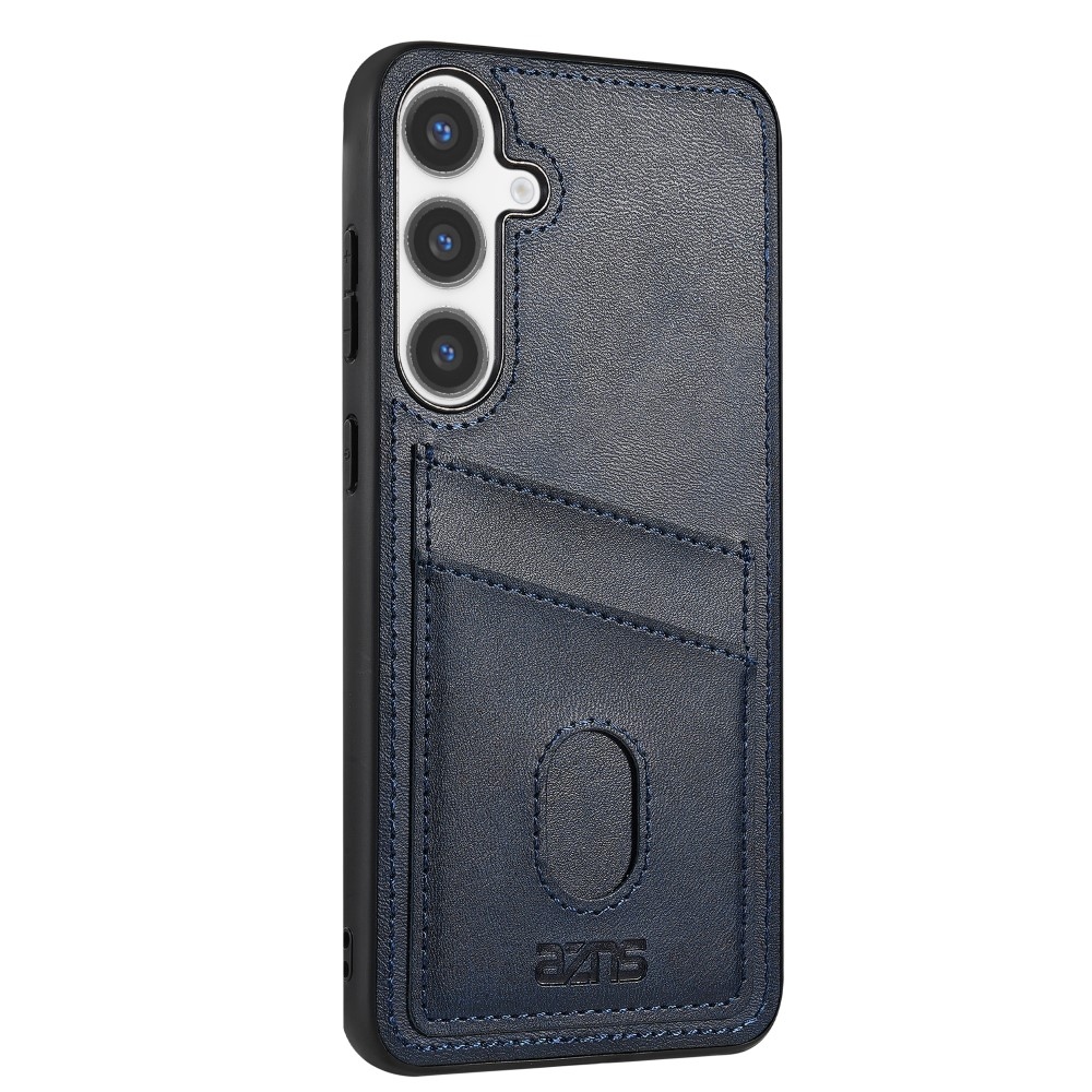 AZNS K1 zselés tok műbőrrel borított Samsung Galaxy S25+ - kék