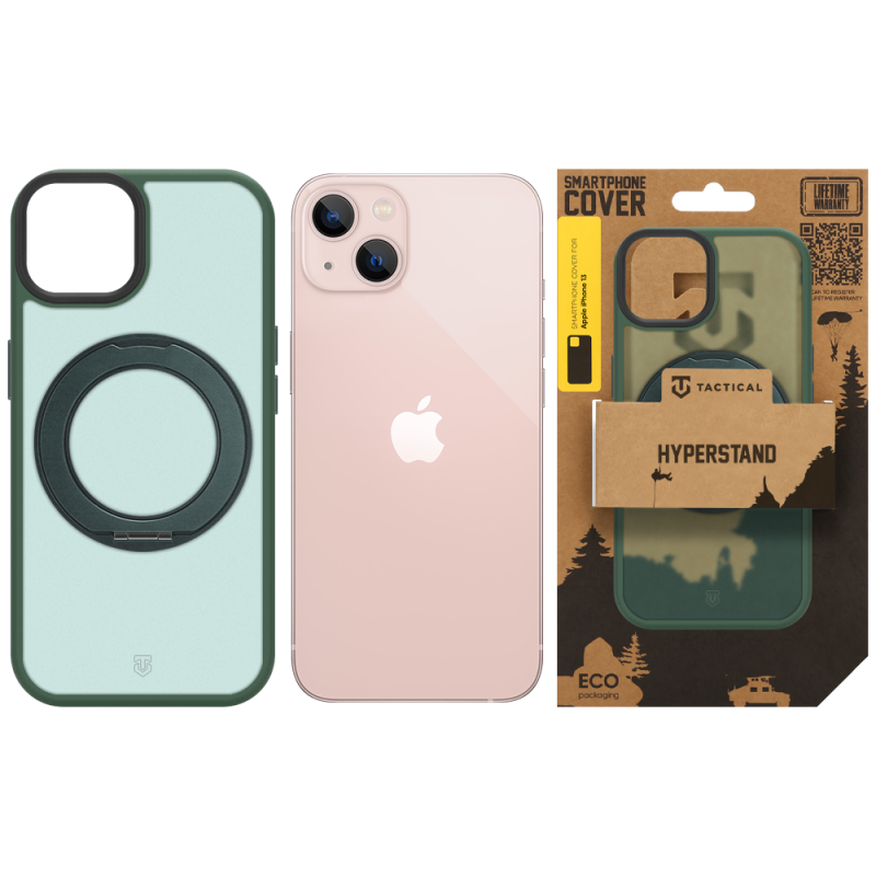 Tactical MagForce Hyperstand tok az Apple iPhone 13-hoz, Forest Green színben