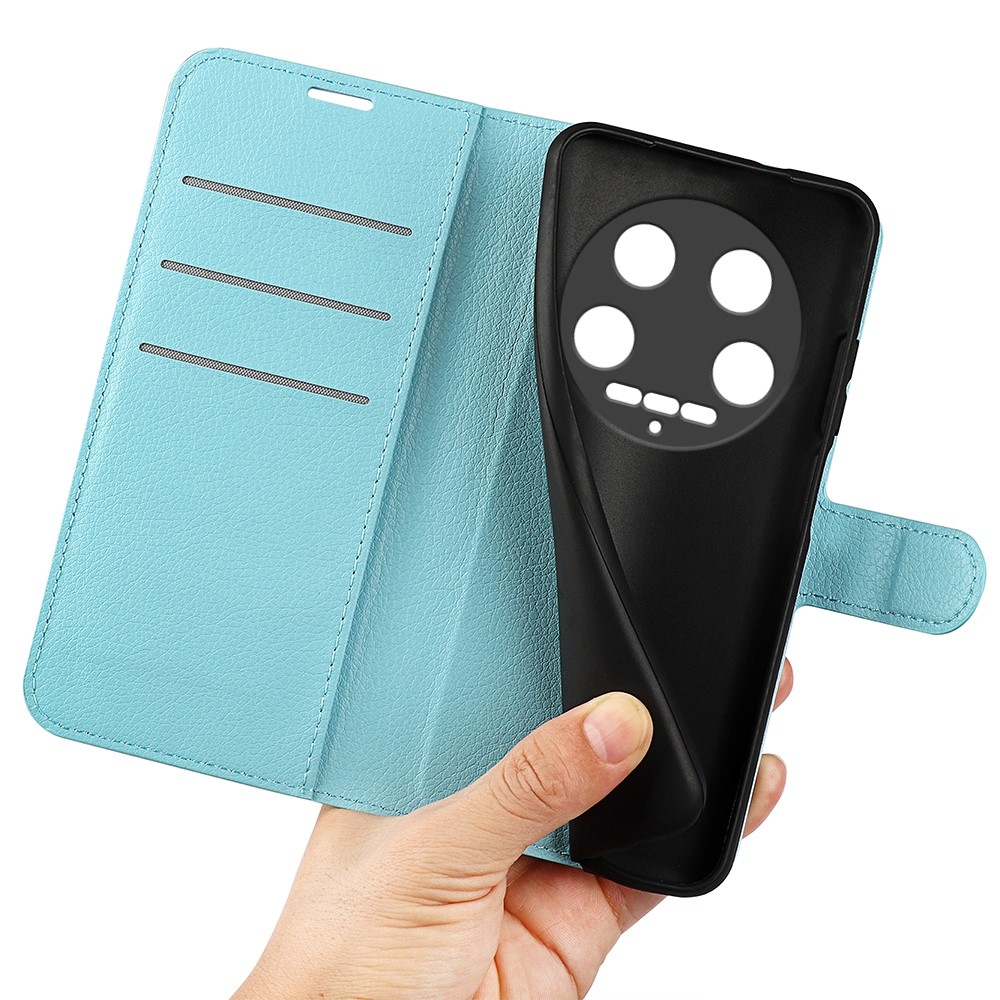 Litchi könyv tok a Xiaomi 14 Ultra-hoz - kék