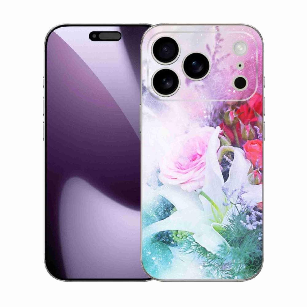 Zselés borítás mmCase iPhone 17 Pro készülékhez - virágok 4