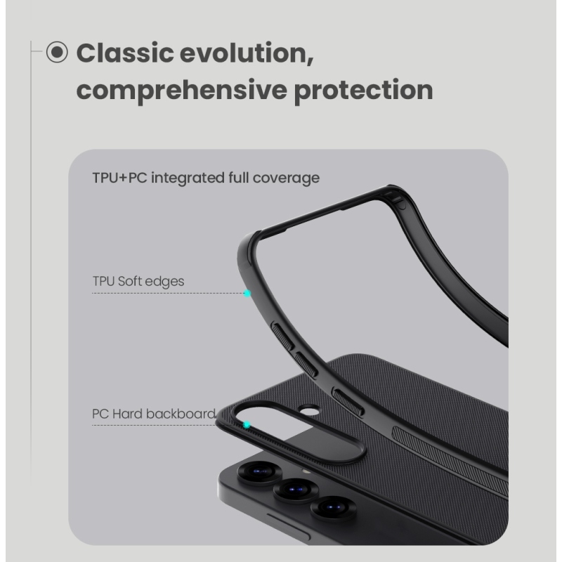 Nillkin Super Frosted PRO mágneses hátlap Samsung Galaxy S25 Fekete