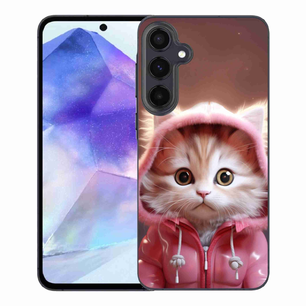 Gél borító mmCase Samsung Galaxy A55 5G - aranyos cica 3