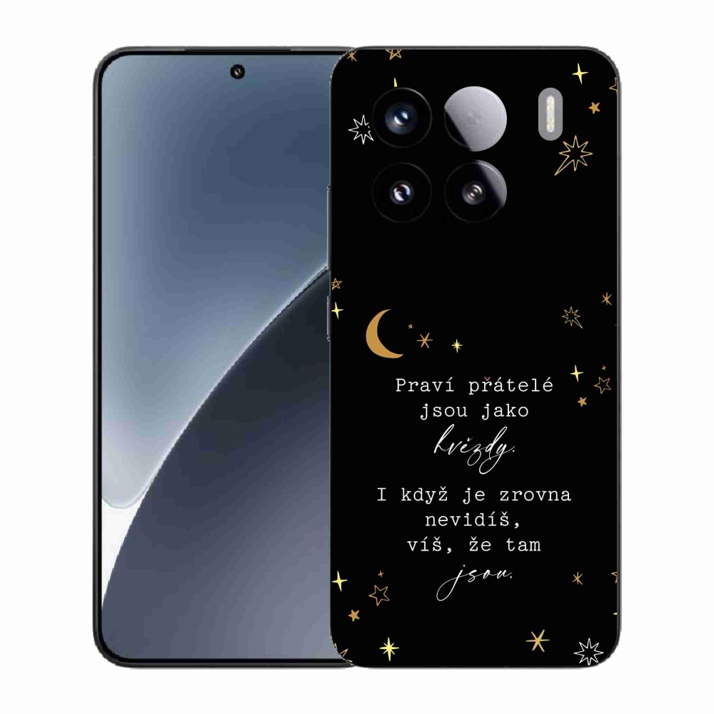 Gél borító mmCase a Xiaomi 15 - idézem 6 fekete háttérrel