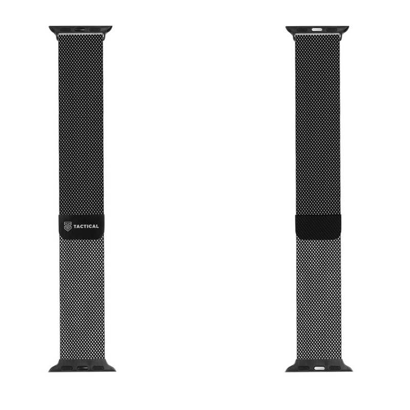 Tactical 333 Loop mágneses fémszíj Apple Watch 1/2/3/4/4/5/6/7/8/9/SE 38/40/41mm fekete színű órához