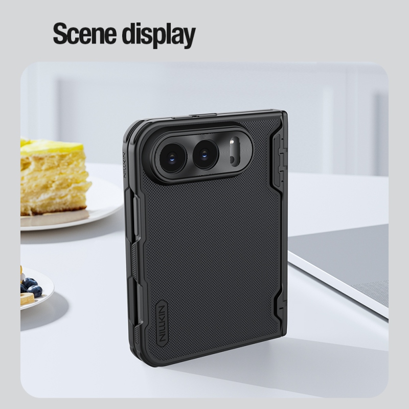 Nillkin Super Frosted FOLD mágneses hátlap az Apple iPhone Duo Black készülékhez
