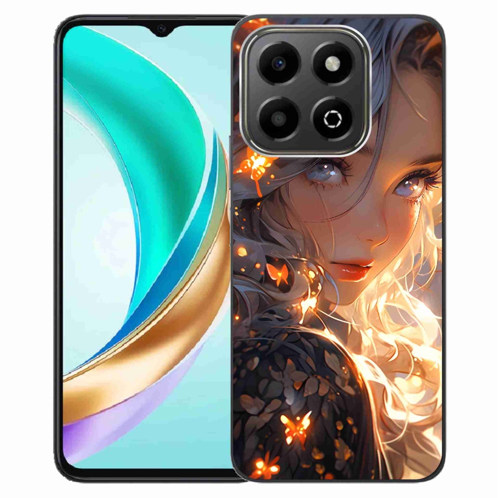 Gél borító mmCase a Honor X6b készülékhez - lány és pillangók