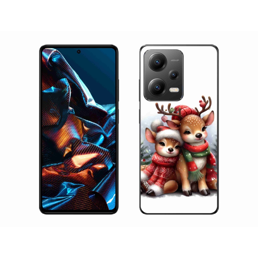 Gél borítás mmCase a Xiaomi Redmi Note 12 Pro 5G számára - karácsonyi rénszarvas
