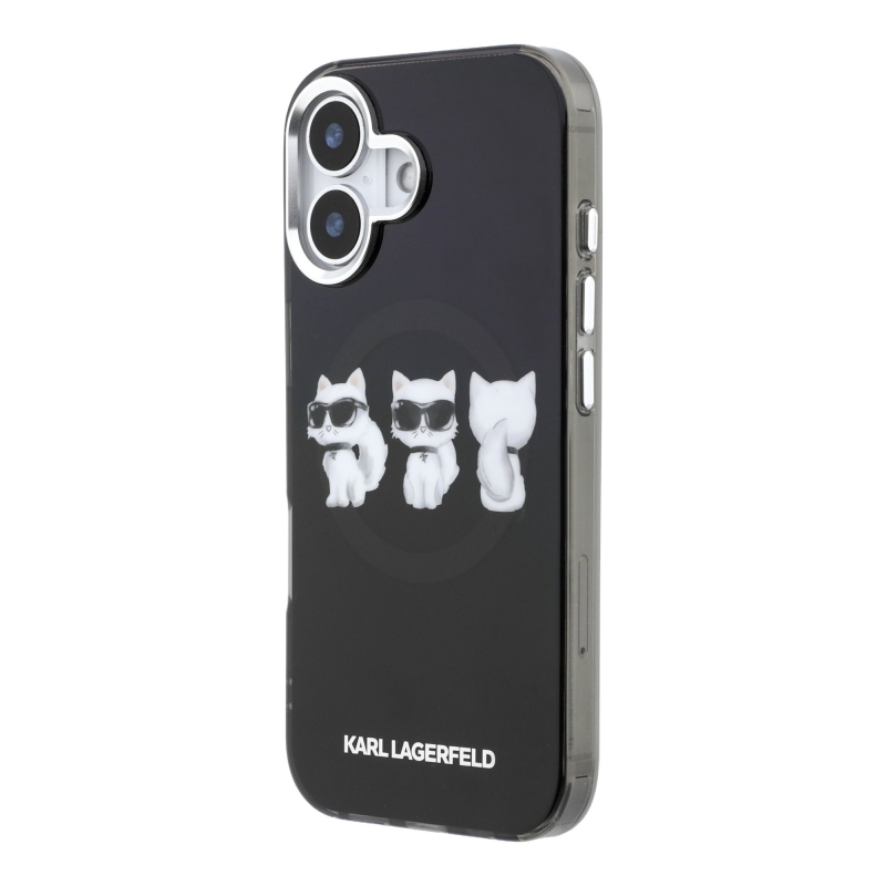 Karl Lagerfeld IML Choupette Trio vízfesték MagSafe hátlapi borító iPhone 17 készülékhez