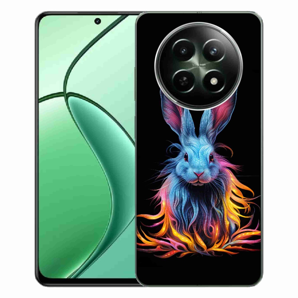 Zselés borítás mmCase a Realme 12 5G/12x 5G készülékhez - absztrakt nyuszi