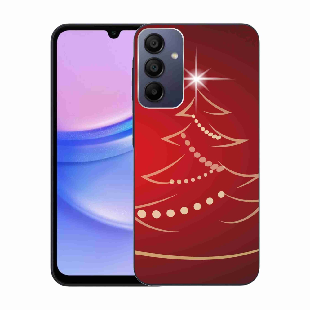 Gél borítás mmCase Samsung Galaxy A15 4G/5G - karácsonyfa karikatúra