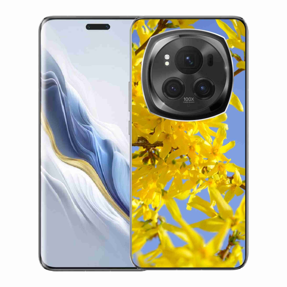 Gél borítás mmCase a Honor Magic 6 Pro 5G készülékhez - sárga virágok