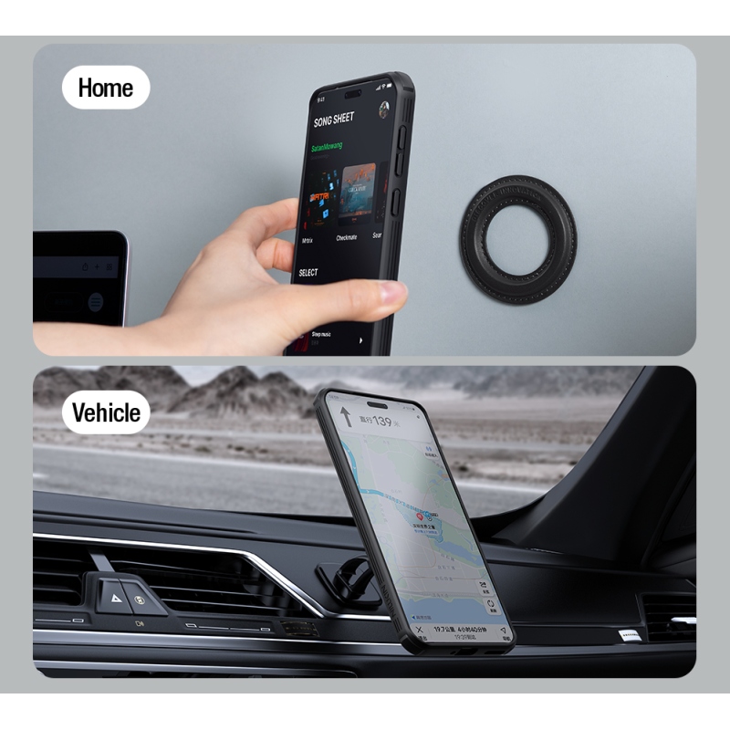 Nillkin CamShield Prop mágneses hátlap a Honor Magic7 Pro fekete színű készülékhez