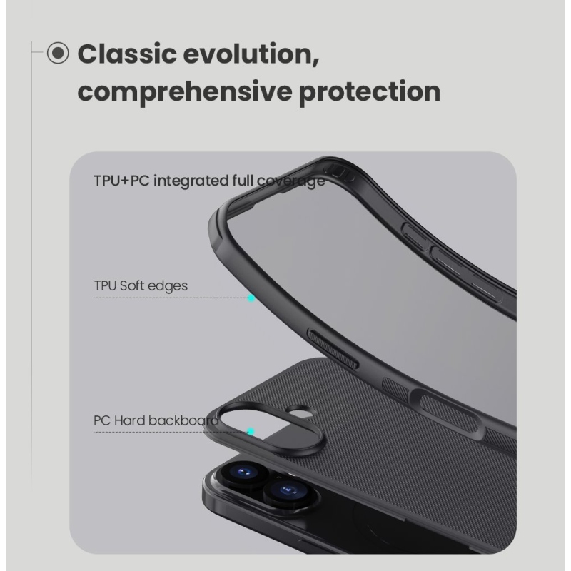 Nillkin Super Frosted PRO hátlap az Apple iPhone 17 készülékhez Sötétzöld