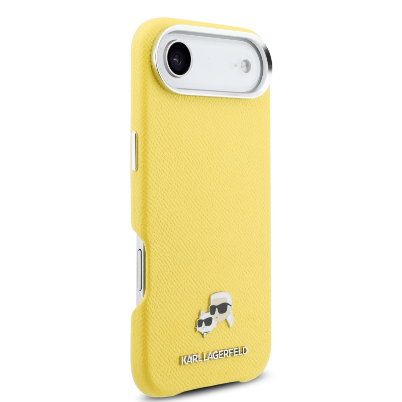 Karl Lagerfeld PU Karl és Choupette fejek Tű MagSafe hátlap iPhone Air Sárga