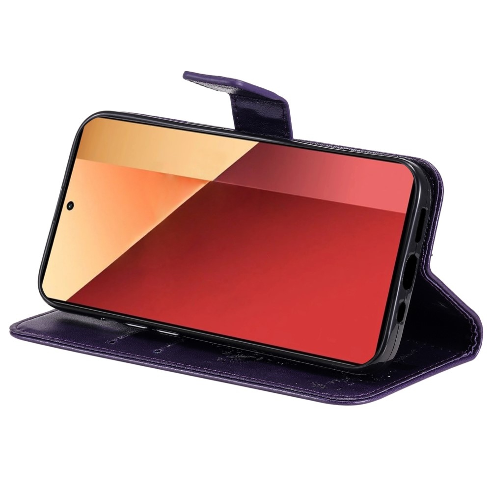 Fák könyv tokja Xiaomi Redmi Note 13 Pro 4G/Poco M6 Pro - sötétlila