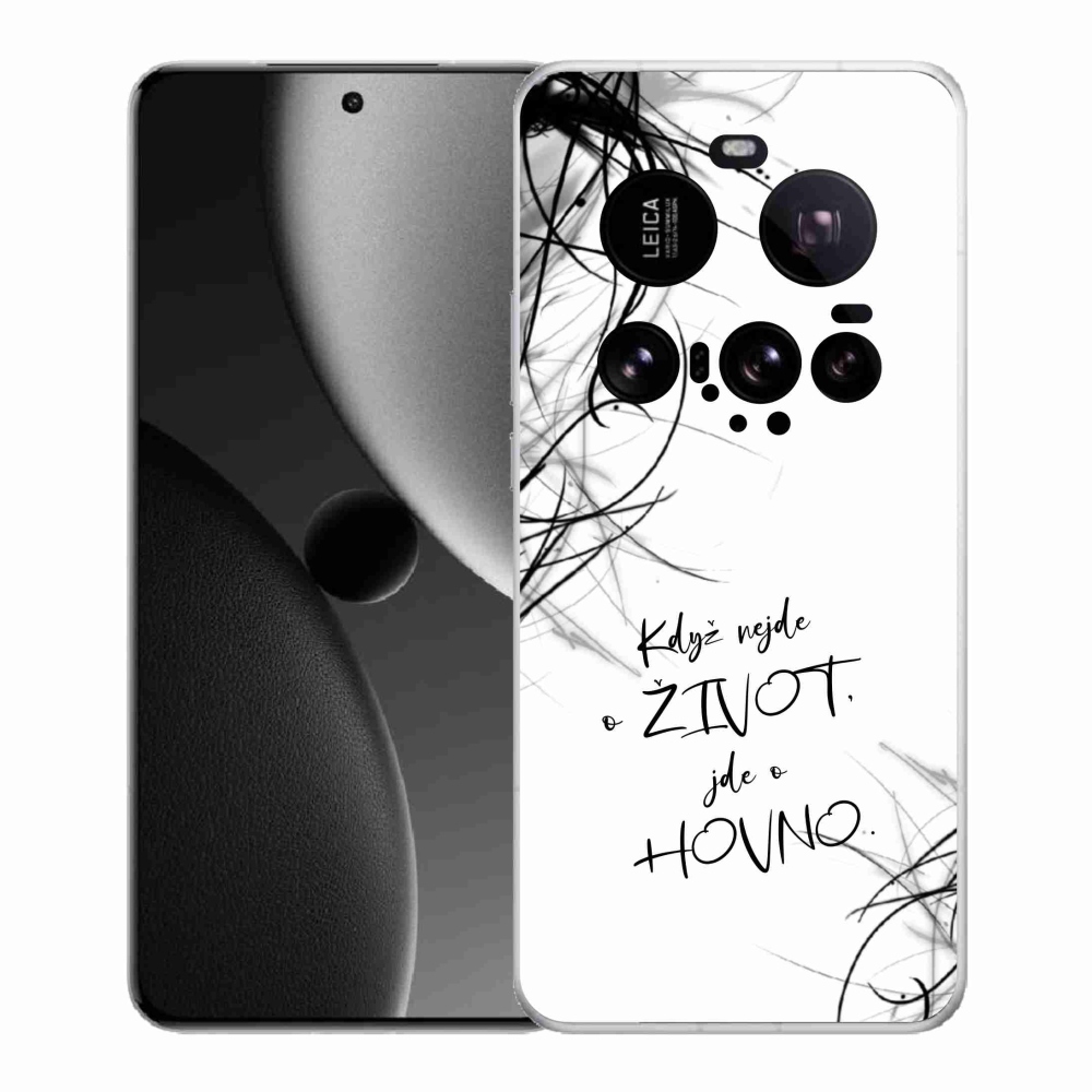 Gél borító mmCase a Xiaomi 15 Ultra készülékhez - vicces szöveg 16 fehér háttérrel