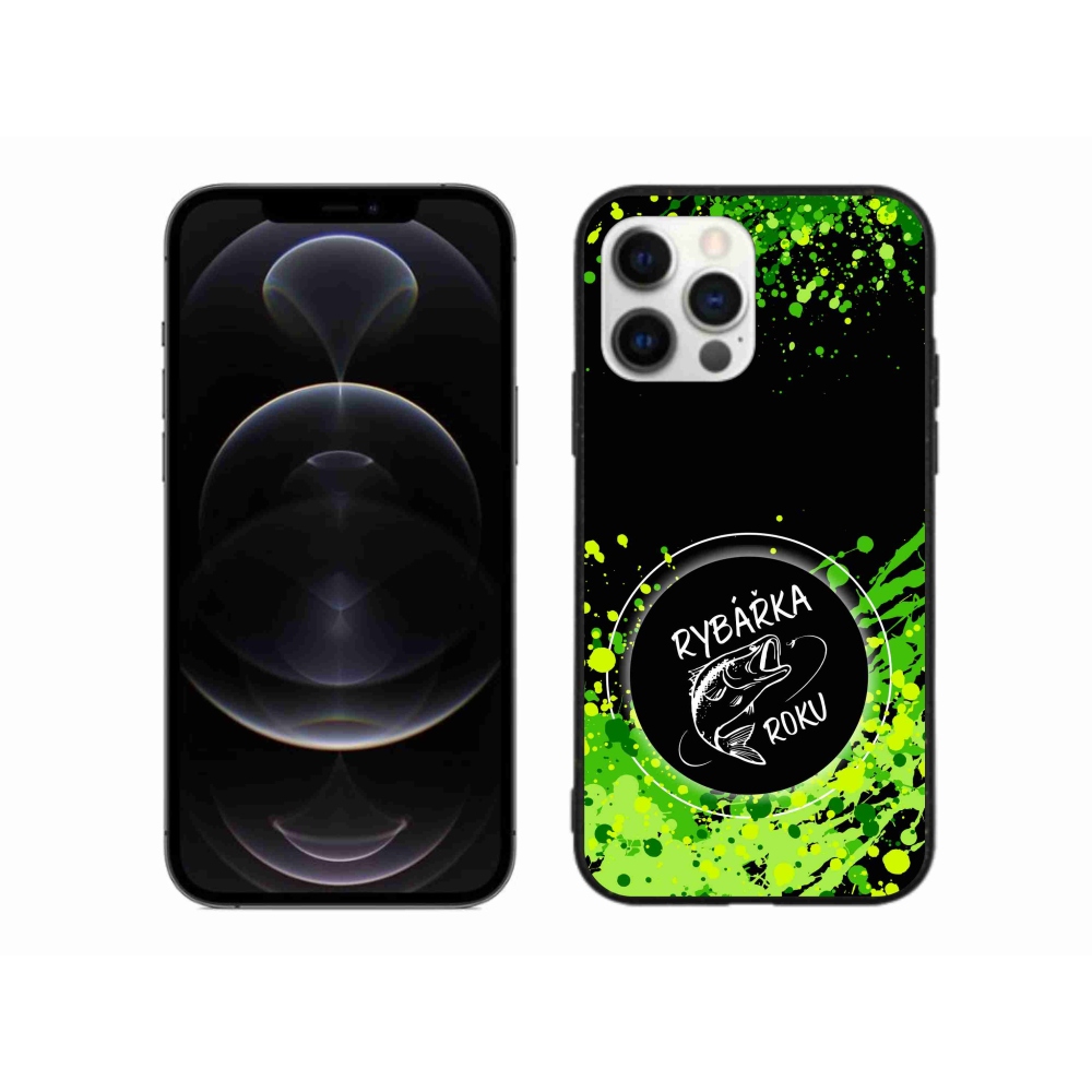 Gél borítás mmCase iPhone 12 Pro Max készülékhez - Az év halászának fekete háttere