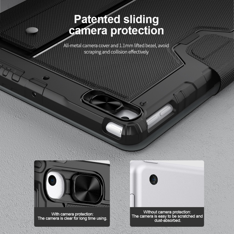 Nillkin Bumper Combo billentyűzet tok iPad 10.2 2019/2020/2021 Fekete