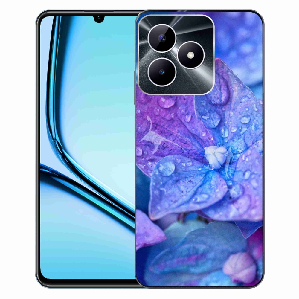 Zselés borító mmCase a Realme Note 50 készülékhez - lila virág